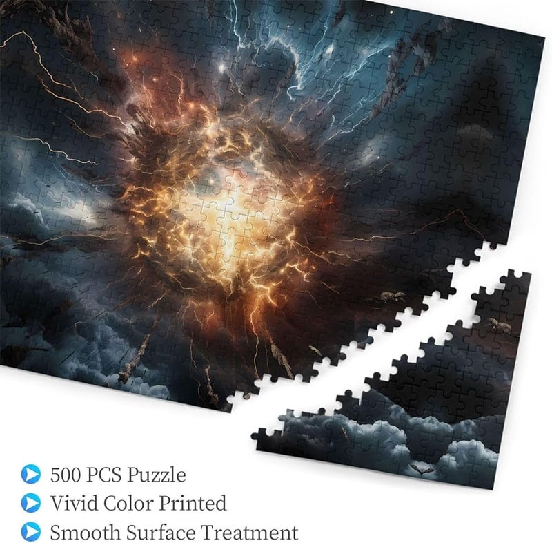 لغز بانوراما انفجار الأرض فايا 500 قطعة للكبار ديكور المنزل 20.4 × 15 بوصة - Image 2